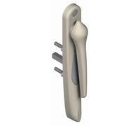 Poignée 20° extérieur 5511 LA CROISEE DS - Saillie réduite - Gris inox claro - Droite - DS5511-D870