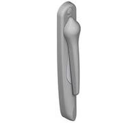 Poignée 20° extérieur saillie réduite CROISEE DS - Gris inox claro - Droite - DS5510-D870