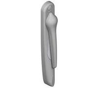 Poignée 20° extérieur saillie réduite CROISEE DS - Gris inox claro - Droite - DS5510-D870 G
