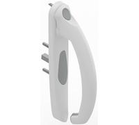 Poignée 20° intérieur 5530-1 Blanc CROISEE DS - Fut centre gauche prof.28 à 38 mm - DS5530-G036
