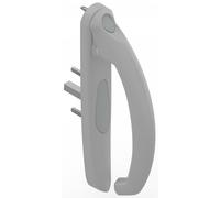 Poignée 20° intérieur 5531 LA CROISEE DS - Profil 35 à 53mm - Gris inox claro - Gauche - DS5531-G870