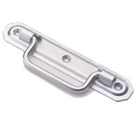 Poignée à arrêt platine emboutie MONIN acier zingué - 160x30 mm - 7351-733040