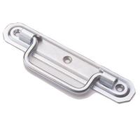 Poignée à arrêt platine emboutie MONIN acier zingué - 190x36 mm - 7352-733060
