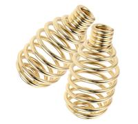 Poignée à Ressort Finition Or 2 Pièces pour Poêle à Bois, en Acier | Résistante à Haute Température, Design Antibrûlure, Usage sur Poêles et Armoires, Style Métallique Élégant