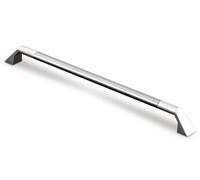 Poignée acier inox-zamak longueur 182mm entraxe 160mm bout rond chromé - - 7953431