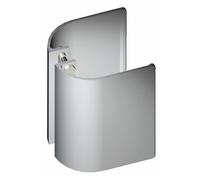 Poignée aileron de porte battante - hauteur 150 mm - alu argent - 1780 BILCOCQ