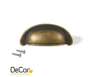 Poignée albéric L77mm, entraxe 64mm bronze - EMUCA - 9348908