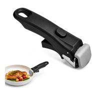 Poignée Amovible Universelle pour Casseroles,Chaleur 250°C, Support 10kg | Compatible Induction Tous Feux,Manche Détachable Antidérapant Résistant Chaleur,Gain de Place Lave-Vaisselle