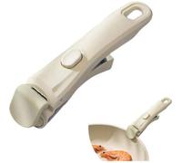 Poignée amovible universelle pour poêles et casseroles, résiste à la chaleur, antidérapante, supporte 10 kg, blanc, 1 pièce