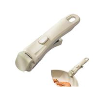 Poignée amovible universelle pour poêles - Mastrad compatible - Antidérapant - 10kg - Blanc. Corvina
