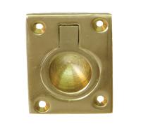 Poignée anneau cuvette DEVISME - laiton - 50x37 mm - 554