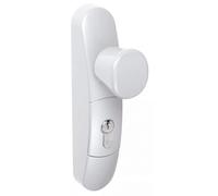 Ensemble extérieur pour anti-panique JPM - 004 - FINITION - Blanc, DESIGNATION - Bouton rotatif pour 1/2 profilé européen