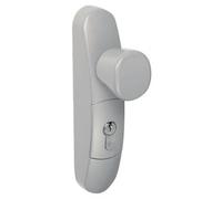 Poignée bouton tournant pour serrure antipanique - EN 3300 gris aluminium métallisé JPM