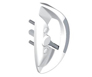 Poignée butée fut centre 5564 LA CROISEE DS profil 32 à 42 mm - Blanc - 5564-36