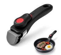 Poignee Casserole Universelle pour Poêles Et Casserole Manches Détachable | Compatible avec Poignee Tefal Ingenio Amovible, Manche Verrouillage Et Bouche Denté, Portable Pour Cuisine Restaurant Hôtel