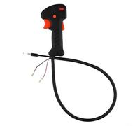 Poignée d'accélérateur avec corde et contre-bras pour débroussailleuse, câble d'accélérateur, interrupteur pour Honda Gardener Falon Tech BC26 33 43 52, orange, longueur 80 cm, tube 19 mm