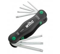 Poignée de 8 clés torx antivol percé, T9 à T40, SB 363TR P8 WIHA