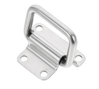 Poignée de Boîte à Outils en Acier Inoxydable, Anneau Pliable Argenté | Surface Lisse sans Bavure, Prise en Main Facile, Installation Rapide, pour Chambres D'essai et Fours Industriels