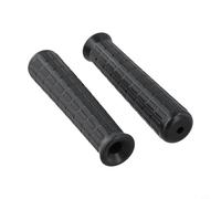 Poignée de brouette en caoutchouc souple antidérapant pour réparation de tube de chariot de pelouse Noir 30 mm (114 x 10 mm)
