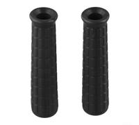 Poignée de brouette en caoutchouc souple antidérapant pour réparation de tube de chariot de pelouse Noir 30 mm (114 x 16 mm)