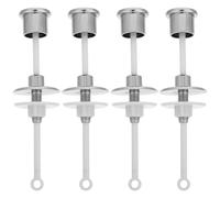 Poignée de Chasse D'eau de Toilette à Levier Fileté Diamètre 10mm | Matériau Plastique Résistant à Rouille, Compatible Bouton Simple Chasse, pour Réparations Locatives