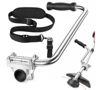 Poignée de Coupe-Bordure pour EGO Power+ STX3800 2019-2027+ | Poignée Métallique Débroussailleuse | Angle Hauteur Réglable | Tubes 26/28 mm | Sangle Rembourrée | Jardinage et Entretien