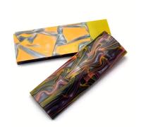 Poignée de couteau d'extérieur en acrylique, 1 pièce, matériel de poignée de conception en marbre Moiré, matériel de poignée d'outil Portable 1pcs 16X5X0.75