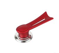 Poignée de couvercle de casserole robuste en bakélite verticale pour mijoteuse en fonte émaillée de remplacement pour un ajustement sûr aspect bois 15 cm (S rouge)