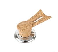 Poignée de couvercle de casserole robuste en bakélite verticale pour mijoteuse en fonte émaillée de remplacement pour un ajustement sûr aspect bois 15 cm (grain de bois extra S)