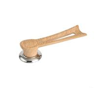 Poignée de couvercle de casserole robuste en bakélite verticale pour mijoteuse en fonte émaillée de remplacement pour un ajustement sûr aspect bois 15 cm (L grain de bois)