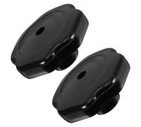 Poignée de Couvercle de Cocotte 19mm Plastique Noir, Lot 2 Pièces | Pièce Détachée Autocuiseur, Poignée de Rechange Amovible, Easy Grip, Résistance Thermique