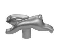 Poignée de couvercle RABBIT, argent, Staub