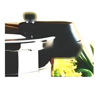 Sitram 710606 Poignée thermorésistante en Bakelite Noire pour Couvercle d'autocuiseur de la Gamme SITRAFORZA, Noir