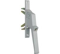 Poignée de crémone 520 aluminium à double fourche + barillet MV - ARGENTA - 520199