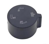 Poignée de douche noire en alliage de zinc réglable avec vanne de contrôle du débit d'eau à 3 niveaux et 4 niveaux pour salle de bain