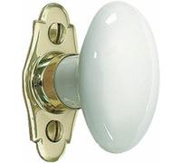 Poignée de fenêtre à bouton porcelaine ovale MÉRIGOUS