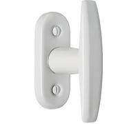 Poignée de fenêtre - Aluminium - Blanc - Carré 7 mm - Vis 7 mm - Serrage 7 mm