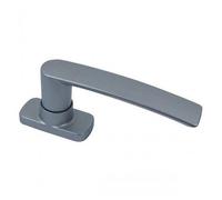 Poignée de fenêtre aluminium Eos - entraxe 43 mm - carré 7 x 23 mm - aspect inox FAPIM
