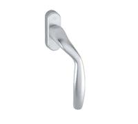 Poignée de fenêtre contre-coudée gauche New-York 0810VK/U76 HOPPE Inox M5x45 - 3446083