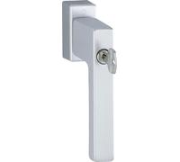 Poignée de fenêtre HOPPE TOULON cylindre de blocage Secustik, VK 32-42 mm, argent anodisé