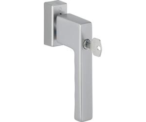 Poignée de fenêtre HOPPE TOULON cylindre de blocage, VK 32-42 mm, aluminium argent anodisé