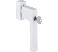 Poignée de fenêtre HOPPE TOULON cylindre de blocage, VK 32-42 mm, aluminium blanc