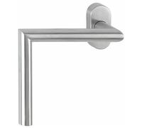 Poignée de fenêtre inox coudée PMR - 200 x 200 mm - main droite HOPPE