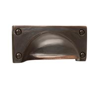Poignée de meuble Meta Franc Vintage ✓ BA 78 x 26 mm ✓ Finition de haute qualité ✓ Belle forme et décoratif ✓ + matériel de montage - Rivets décoratifs - Poignée Coquillage | creuse, 154831