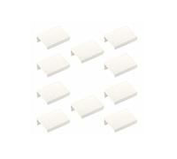 SOTECH 10 poignées de meubles Blankett Jane 50 mm blanc Ral 9003 BA 32 mm Poignées d'armoire à monter à l'intérieur de la façade, vis de fixation incluses