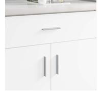 Poignée de meuble VidaXL 2 pcs aluminium anodisé argenté 105,7 x 7,4 x 15,5 mm