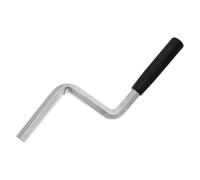 Poignée de Partition Mobile, Clé à Manivelle Hexagonale 12mm en Fer | Prise Ergonomique, Finition Argentée Lisse et Ronde, pour Opérateurs de Fenêtres à Auvent, Portes-écrans, Écoles