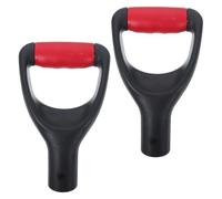 Poignée de Pelle 2 Pièces Plastique 32mm pour Outils Agricoles | Prise Confortable, Résistance aux Intempéries, Installation Facile, Renforcée, Usage Champ et Extérieur