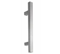 Poignée de porte battante droite - inox 304 - profil carré - série 615 VACHETTE