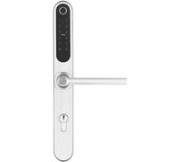 Poignée de porte connectée, 72 mm, Bluetooth, lecteur d'empreintes digitales, compatible TTLock